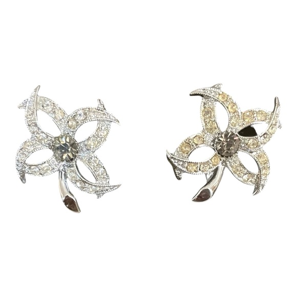 Sarah Coventry Vintage Set, Brooch & Earrings, "Evening Star", 1966, Starburst. - Picture 5 of 8